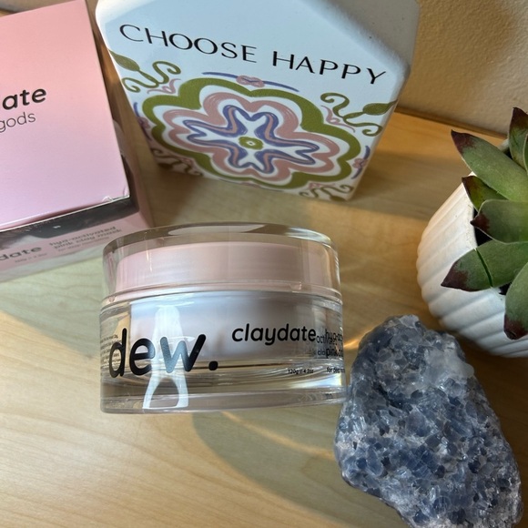 NIB Dew of the Gods Claydate Pink Clay Healing Face Mask - Picture 4 of 5